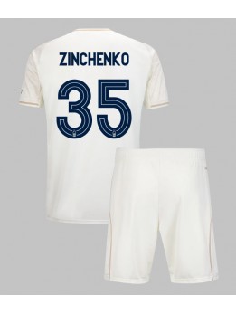 Detské Futbalové oblečenie Nottingham Forest Oleksandr Zinchenko #35 2025-26 Krátky Rukáv - Preč (+ trenírky)